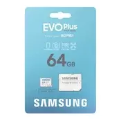 SAMSUNG microSDXC memorijska kartica 64 GB EVOPlus Blue Wave - klasa 10, UHS-1, + SD adapter MB-MC64SA