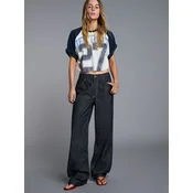 Bershka Kavbojke temno modra