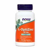 Cink visoke apsorpcije - L-OptiZinc NOW, 30 mg (100 kapsula)