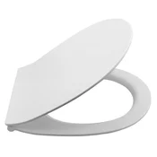 KAIRO WC SLIM straniščno sedalo, mehko zapiranje, enostavno jemanje, belo - Bela - 36,7x44 cm - Isvea - 24 - Duroplast - Za posebna stranišča - 367 - 440 - 14