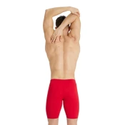 Mens swimsuit arena solid jammer red 38