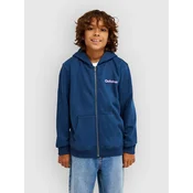 Quiksilver Graphic Kids jopica s kapuco dark denim