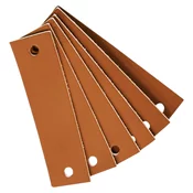 leander® set 6 usnjenih ročajev za predalnike in omare brown