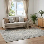 vidaXL Preproga ORIZ Krem 200 x 280 cm 100% poliester