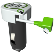 Auto punjac, Dual USB, 3.1A, lightning konektor
