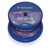 Verbatim DVD+R 16x, 50pcs cakebox
