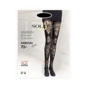 Solidea Miriam Lace Tights Lace 70Den Class A Compression 10 15mmHg 4XL Black