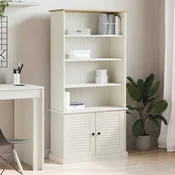 Vidaxl Knjižna omara VIGO bela 85x35x170 cm trdna borovina