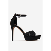 Sandali NINE WEST TS6218-01 Črna