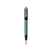 PELIKAN nalivno pero M400 Souveran, črno/zelen, M konica, v darilni škatlici 994863