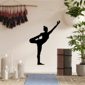 Opviq Zidna dekoracija Yoga 19, 42x60 cm, 1.5 mm, Crna