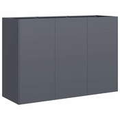 MAISON CHIC Cvetlični Lonec - Cvetlično korito Antracit 120x40x80 cm Hladno valjano jeklo, (21789418)