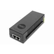 10 Gigabit Ethernet PoE+ Injector, 802.3at Power Pins:3/6(+), 1/2(-), 30W
