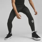 Mens Puma Hoops Team Baselayer Basketball Tights, Black, Size XXS, Men