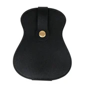 INF Torbica za trzalice za kitaro - etui za trzalice iz PU usnja z veliko prostornino Black, (21686031)