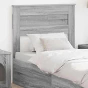 Vidaxl Vzglavje z vzglavjem Siva Sonoma 100 cm Konstruiran les