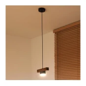 Duolla - Luster na lanku IRONLINE 1xGX53/3W/230V borovina/hrast/crna