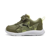 PUMA Fun Racer Scribble Sneakers Toddlers, Shoes, Olive/Black, 20