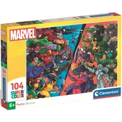 Clementoni Puzzle Marvel: Heroes vs. Villains 104 kosov