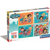 Clementoni Puzzle DC Super Friends 4v1 (12+16+20+24 kosov)