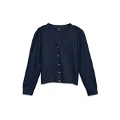 VERO MODA Pletena jopa VMDOFFY temno modra