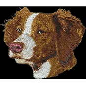shumee Bretanski španjel, bretonski epanjel - našitek v obliki psa, vezeni našitek, edinstvena dekoracija nahrbtnika znamke Art-Dog