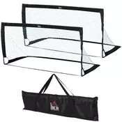 Homestar Nogometni gol komplet 2 kosa 183x90x90 cm črna