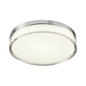 Redo 01-3728 - LED Stropna svetilka FRISBI LED/18W/230V 3000/4000K IP44 krom