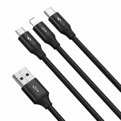 Baseus Rapid 3in1 napajalni kabel - 1,2 m