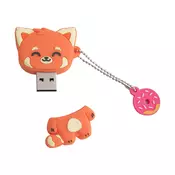 OEM Wondee, Bliskovni pogon USB 3.2 32 GB z zaščito obesek za ključe z zaščito, Rdeča, (5000208906)