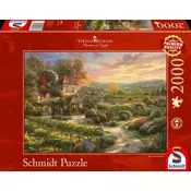 Slagalica Puzzle 2000 Britanski Schmidt Kinkade Vinograd