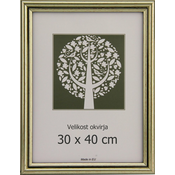 Karako Foto okvir 30x40 cm, plastika, stenski, 56 srebrn