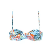 VENICE BEACH Bikini zgornji del modra/svetlo modra/temno zelena/oranžna
