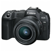 Canon Fotoaparat R8 RF, 24-50mm, f/4.5-6.3, IS, STM, Crni