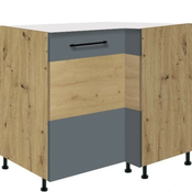 Kutni element lijevi Infinity 15D 100x70 - siva