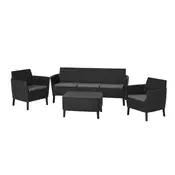 Rojaplast SALEMO 3 SEATER, grafitno siva