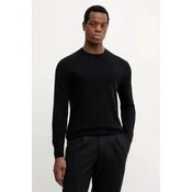 Volnen pulover Calvin Klein moški, črna barva, LV04LB305G