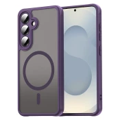 Hibridni ovitek HaloFrost II MagSafe za Samsung Galaxy S24/S25 - purple