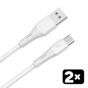 Kabl AVAX CB4301 2X / USB-A to USB-C / 18W / 1.5 m / White