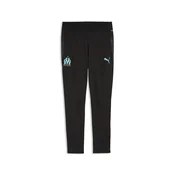 PUMA Olympique de Marseille Training Pants Men, Sport, Black/Aqua, M