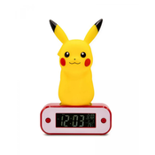 Budilka z LED-svetilko Pokémon Pikachu