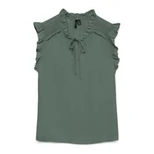 VERO MODA Bluza VMALBA temno zelena