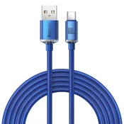 Baseus Crystal Shine kabel USB / USB-C 5A 100W 2m, plava (CAJY000503)
