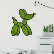 Wallity Zidna dekoracija Moss - Balloon Dog, 43 x 44 cm, Zelena