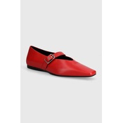 Kožne balerinke Vagabond Shoemakers WIOLETTA boja: crvena