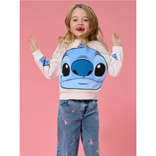 Sinsay - Dukserica s okruglim izrezom i printom Lilo & Stitch - pastelno roze
