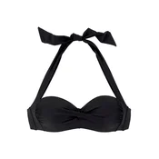 LASCANA Bikini zgornji del črna