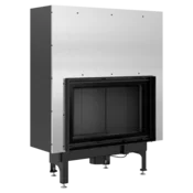 Kratki vgradni kamin NADIA/12/G/BLACK