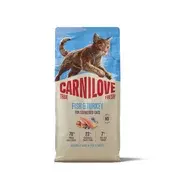 Carnilove Cat True Fresh Adult Sterilised, briketi - riba in puran 6 kg