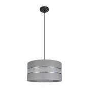 Luster na sajli CORAL 1xE27/60W/230V precnik 40 cm siva